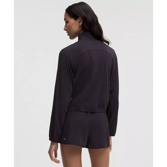 Lululemon Sleek Full-Zip Jacket XL Nightmoth Lightweight Activewear With Pockets - Picture 3 of 3